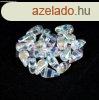 DropDuo - cseh prselt ktlyuk gyngy - Crystal AB - 3x6mm