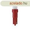  LED dida T5 Mszerfal LED, 12V, piros, prban