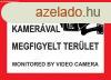 Kamerval megfigyelt terlet - A4 MATRICA (UV ll) - piros