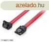EQuip SATA3 adatkbel, 0,5m, L alak Red
