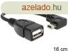 DeLock Cable Mini USB male angled > USB 2.0-A female OTG 