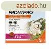 FRONTPRO Rgtabletta kutyknak XS 2-4 kg 11,3 mg 3 tabletta