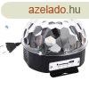 FTS MG Party Disco Ball Hangszr ? Fekete, RGB LED Fnyekke
