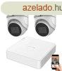 Hikvision 5 megapixeles 2 dome kamers rendszer 30 mteres l