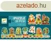 Djeco Sorozatkirak puzzle, 10-ig szmolok, 20 db