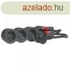 Legrand Elosztsor Standard 4x2P+F, 3 m vezetkkel, fekete, 