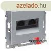 Legrand Suno 2xRJ45 Cat. 6A UTP csatlakozaljzat alumnium, 