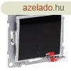 Legrand Suno egyplus nyom jelzfnnyel, tltsz cmketar