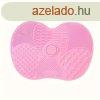 Szilikon alma alak srol lap tapadkoronggal #vilgos pink