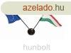 Nemzeti s Eurpa zszlk asztali tartval