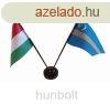 Nemzeti s Szkely zszlk asztali tartval
