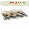 Sushi szett DKD Home Decor PC-186227 Fehr Fekete Termszete
