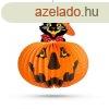 Halloween-i tks lampion - macskval - akaszthat - 26 cm