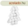 Family Karcsonyfadsz szett #glitteres fehr 17 db /