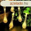 Napelemes dekorcis LED fnyfzr, vzcsepp alak, meleg fe