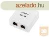 Lanberg FTP Data Box 2-port RJ45 shielded cat. 5E