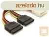 Delock tpkbel, SATA HDD 2x -> 4pin (M), 0.10m