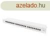 DIGITUS CAT6A 24port 19" 1U kompakt szrke rnykolt Pa