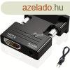 HDTV-VGA adapter konverter 1080P felbontssal s 3.5mm audio