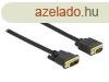 DeLock DVI 12+5 male > VGA male 1m cable Black