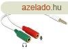 DeLock Headset Adapter 1x 3.5mm 4 pin Stereo jack male > 