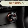 MNC Auts szivargyjt adapter - 2 x USB, feszltsgmrvel 