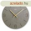Hama Crete Wall Quartz Clock Analog Grey