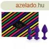 FEELZTOYS Bibi - anl plug szett - lila (3 rszes)