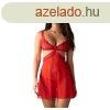 Obsessive Cupide Desir - tltsz csipks hling szett (pir