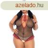 LEG AVENUE ? iskolslny stlus, erotikus teddy (plus size)