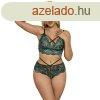 SUBBLIME - csipks zld melltart s tanga S/M