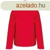 Uniszex levehet ujj blelt kabt, Kariban KA639, Red/Black