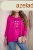 Viskz oversize blz medllal, 17964 fukszia modell
