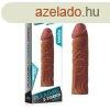  Pleasure X-Tender Penis Sleeve Brown 2 