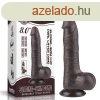  8&#039;&#039; Sliding Skin Dual Layer Dong Black I 