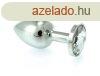  Butt Plug Small Metal With Crystal Clear 