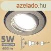 LED spot szett: mattkrm bill. keret + 4,5 Wattos, meleg feh