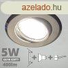 LED spot szett: mattkrm bill. keret + 4,5 Wattos, termszet