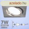 LED spot szett: mattkrm bill. keret, ngyzet + 6,5 Wattos, 
