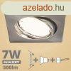 LED spot szett: mattkrm bill. keret, ngyzet + 6,5 Wattos, 