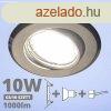 LED spot szett: mattkrm bill. keret + 9,5 Wattos, hideg feh