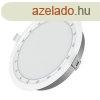 UV-C LED panel 22W 1760lm, 4000K, sllyesztett, kerek, norm