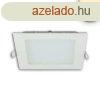 LED panel, 9W, szgletes, kprzs mentes, fehr, melegfehr