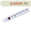 Tlfeszltsg vdett hlzati eloszt, kapcsols, 6 aljzat, 