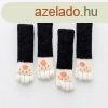 Szklb zokni cica tappancsos (4 db) #Fekete