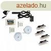 Rejtett LED vilgts faliszekrnyhez - 2 modul + 4 fnypont