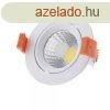 LED spotlmpa, 8W, COB, kerek, billenthet, semleges fehr f