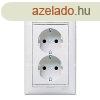Legrand Valena 2x2P+F dugalj fehr