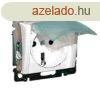 Legrand Valena 2P+F dugalj csapfedllel IP44 fehr