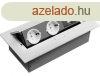 Irodai asztalba sllyeszthet eloszt 2db dugalj 2db USB feh